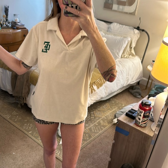 Terry cloth Brooklyn Cloth Polo size small - Picture 1 of 4
